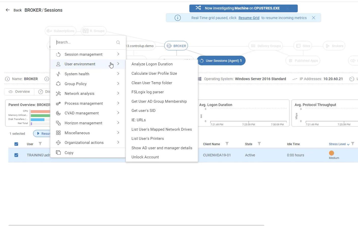 Troubleshooting CPU Issues in Solve - ControlUp Academy
